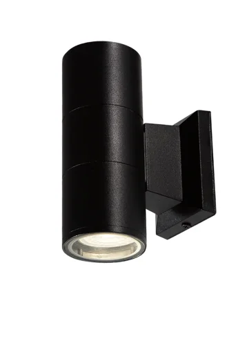 Настенный светильник CLT 138W160 BL Crystal Lux уличный IP54 чёрный 2 лампы, плафон чёрный в стиле современный GU10 фото 2
